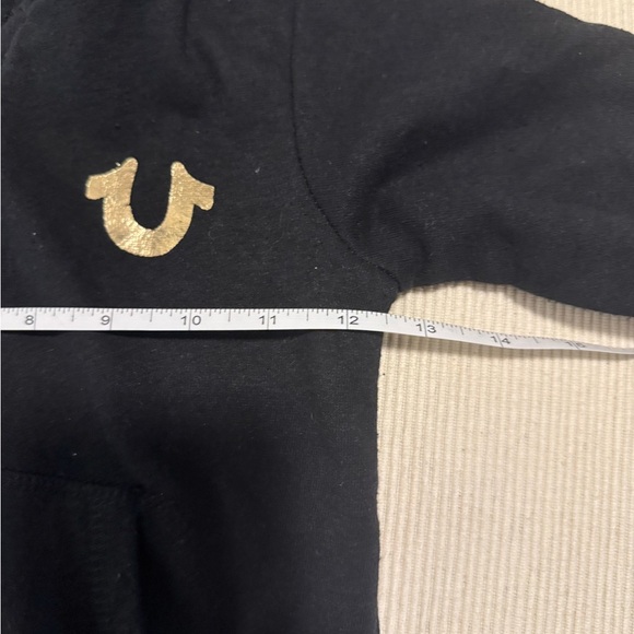 True Religion Black and Gold Pullover Hoodie - Picture 3 of 7